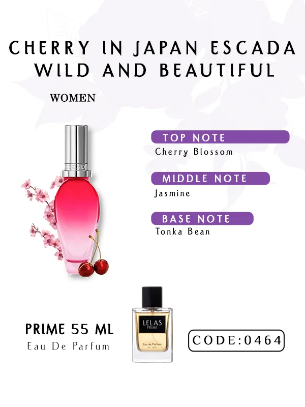 CHERRY IN JAPAN ESCADA WILD AND BEAUTIFUL Cherry In Japan Escada Wild And Beautiful Perfume Eau de Perfume 55 ML