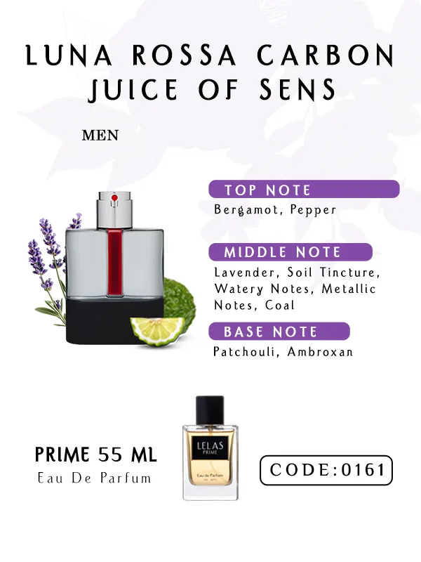 LUNA ROSSA CARBON JUICE OF SENS Luna Rossa Carbon Juice of Sens Perfume Eau de Perfume 55 ML