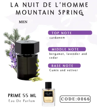 La Nuit De L’homme Mountain Spring Eau de Perfume 55 ML