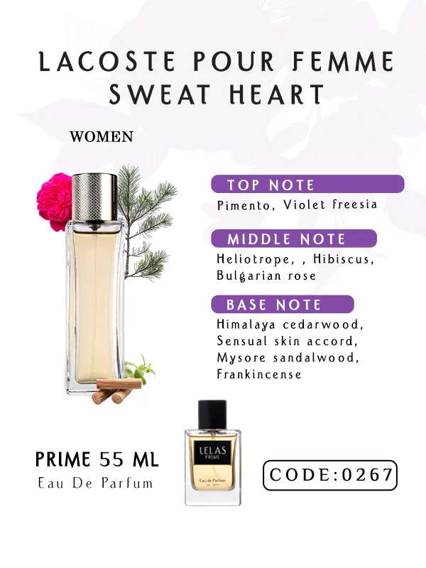 Lacoste Pour Femme Sweat Heart Lacoste Pour Femme Sweat Heart Eau de Perfume 55 ML