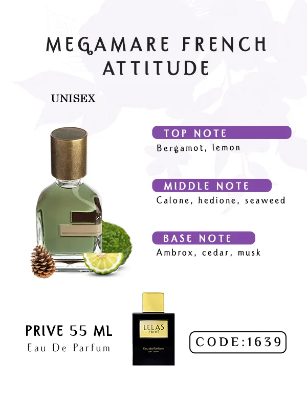 Megamare French Attitude Perfume Eau de Perfume 55 ML