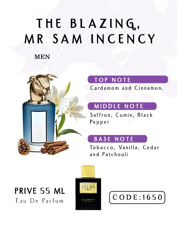 THE BLAZING, MR SAM INCENCY The Blazing Mr Sam Incency Perfume Eau de Perfume 55 ML
