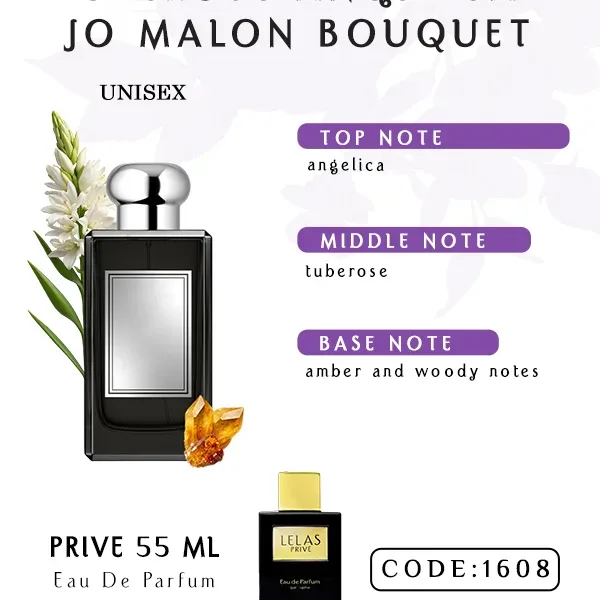 Tuberose Angelica Jomalon Bouquet Perfume Eau de Perfume 55 ML