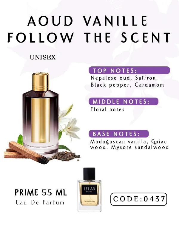 Luxury oud and vanilla fragrance Oriental perfume with saffron and sandalwood