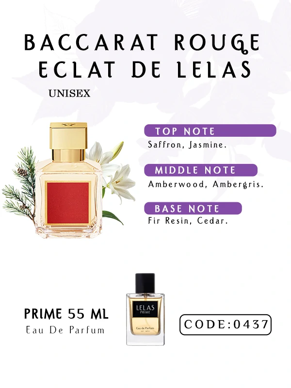 Baccarat Rouge Eclat De Lelas Perfume 55 ML