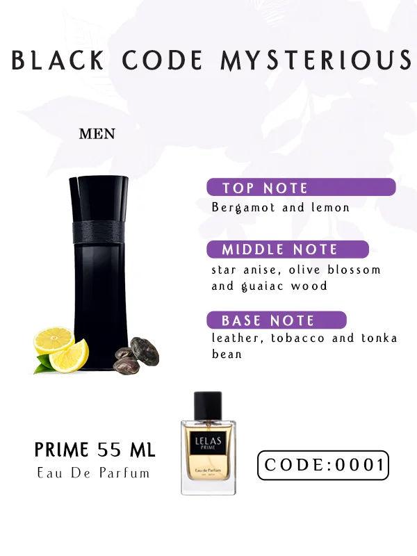 Black Code Mysterious Perfume 55 ML